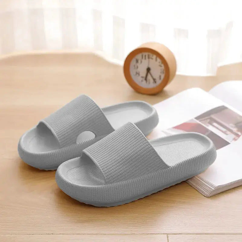 Women Thick Platform Cloud Slippers Indoor Home Eva Soft Sole Pillow Slides Sandals Woman 2025 Summer Non Slip Beach Flip Flops by All Mart Bristol Ltd