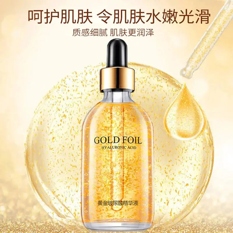 100ml 24k Gold Hyaluronic Acid Nicotinamide Face Serum Anti Aging Facial Lifting Collagen Essence Skin Care Whitening Serum by All Mart Bristol Ltd
