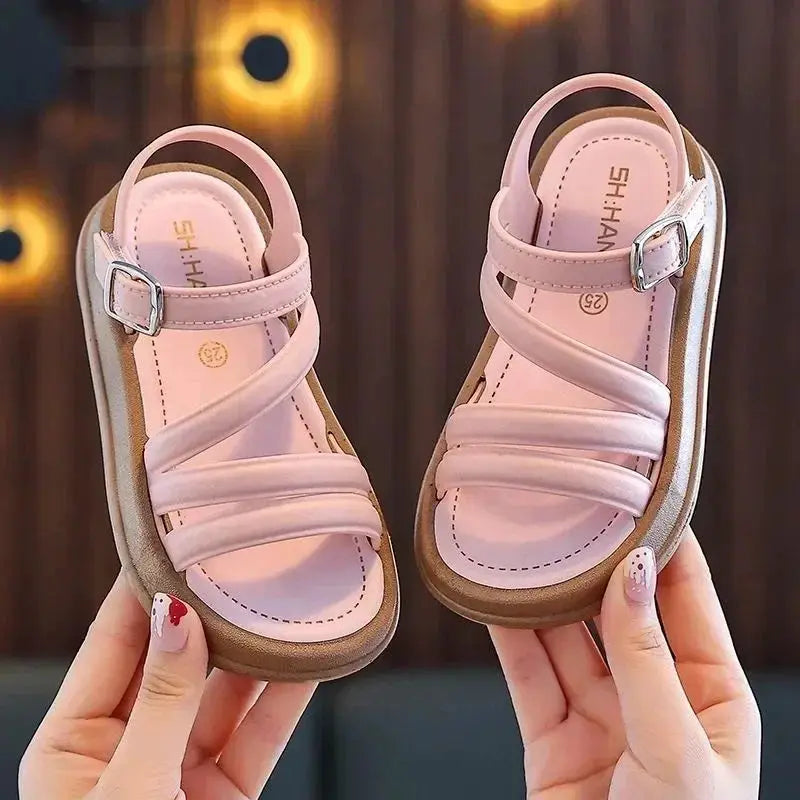 Baby Girls Sandals Summer Casual Children Sandals Girls Flat Shoes Fashion Casual Non Slip Kids Beach Shoes sandalias de mujer by All Mart Bristol Ltd