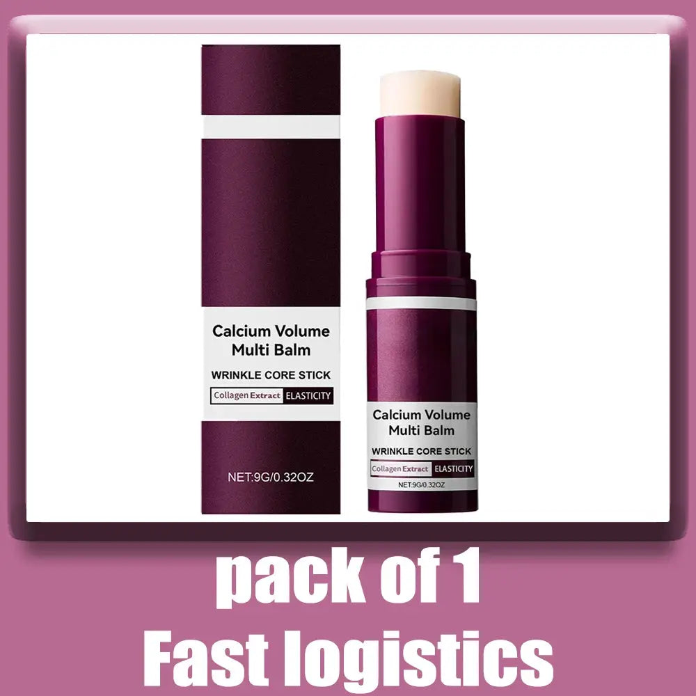 Calcium Volume Multi Balm Korean Skincare Stick,Face & Eye Cream,Collagen Deep Moisturizing Anti-Wrinkle,Suitable for Pre Makeup by All Mart Bristol Ltd
