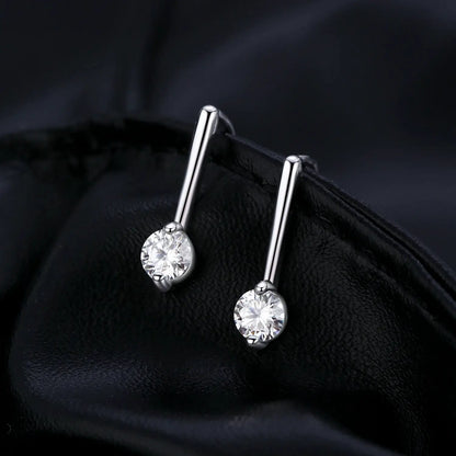 MODIAN Sparkling D Color Moissanite Drop Earrings 925 Sterling Silver Classic Geometric Dangle Earrings For Women Fine Jewelry by All Mart Bristol Ltd