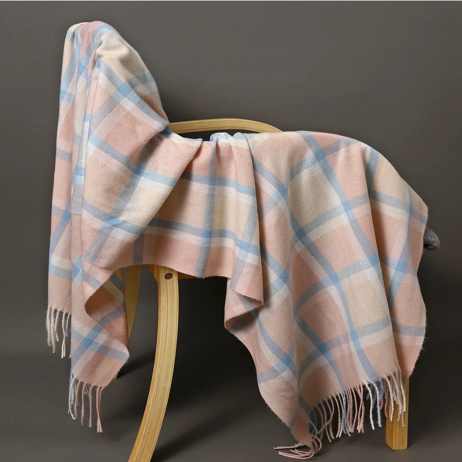 Winter Cashmere Plaid Scarf Autumn Men's Thick Wrap Scarves Female Warm Blanket Foulard Shawls Luxury Brand Fringe Large Bandana by All Mart Bristol Ltd