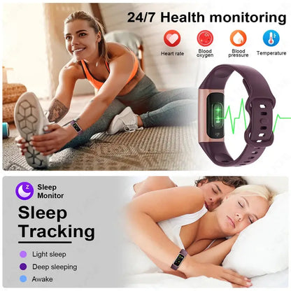 2025 Sport Smart Bracelet Fitness Tracker For Man Women Band Waterproof Connected Phone Tracker Men Smart Watch For Android ios by All Mart Bristol Ltd