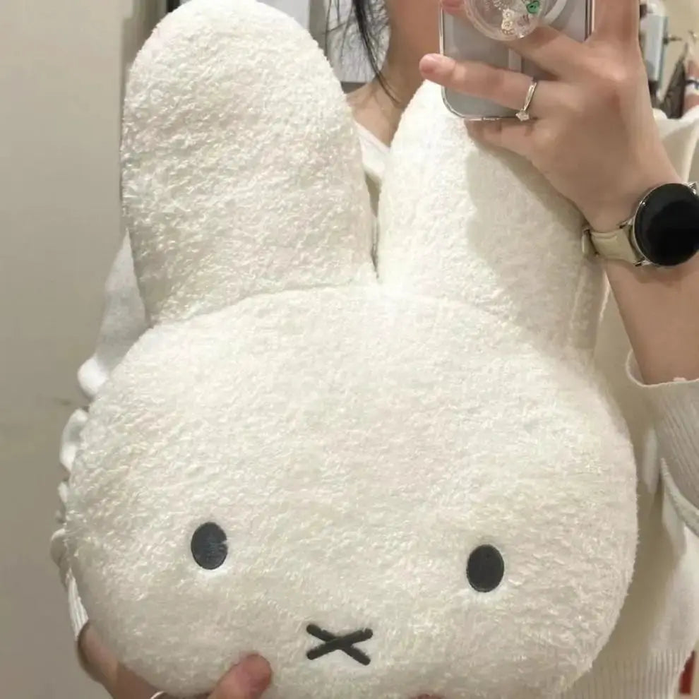 Miffy Black eyes Cute Doll Plush Toy Kawaii Bed Pillow soft comfortable Sofa Cushion Pillow Gift toys for Girl and Boy by All Mart Bristol Ltd