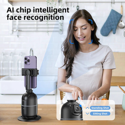 P03 Stabilizer 360°Auto Smart Face Tracking AI Gimbal Desktop Cell Phone Holder Tripod For Camera Smartphone Video Vlog Live by All Mart Bristol Ltd