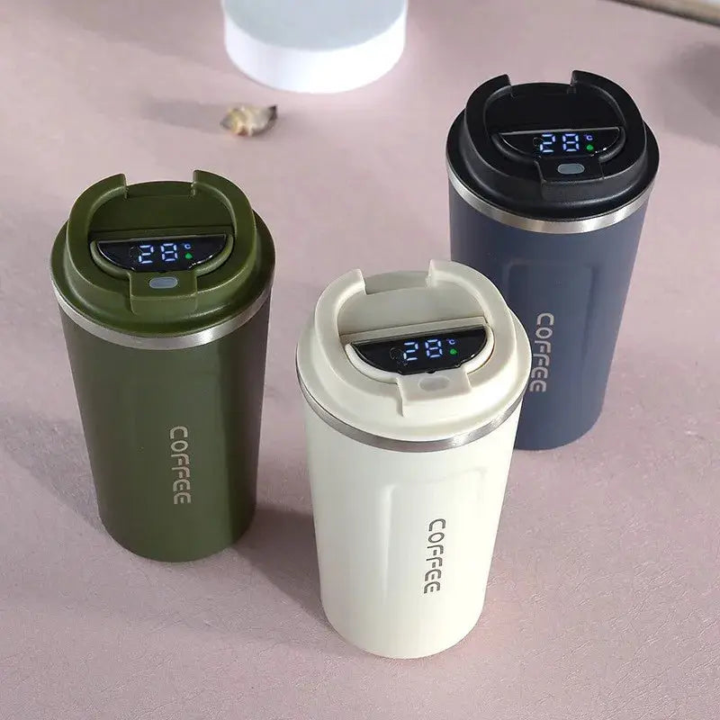 380/510ml Thermos Coffee Mug Stainless Steel Coffee Cup Temperature Display Vacuum Flask Thermal Tumbler Insulated Water Bottle by All Mart Bristol Ltd