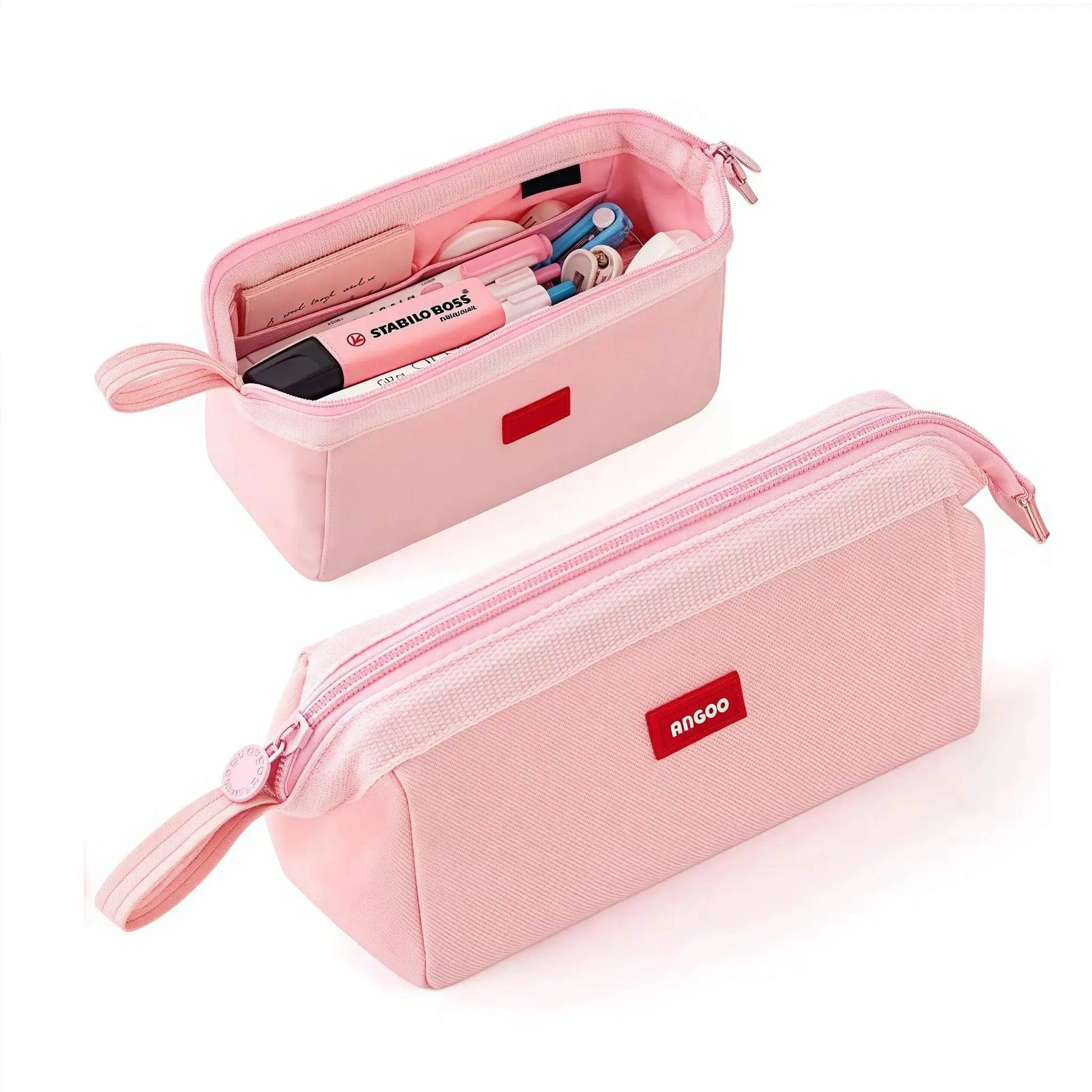 Large Capacity Pencil Case with Pen Holder Label Minimalist Student Stationery Storage Creative Stationery Storage Bag by All Mart Bristol Ltd
