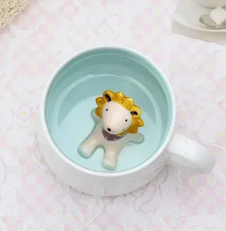 400ML Ceramic Mugs Creative Cute Cartoon Stereo Animal Milk Coffee Cups Couple Cups of Household Drinking Water Supplies by All Mart Bristol Ltd
