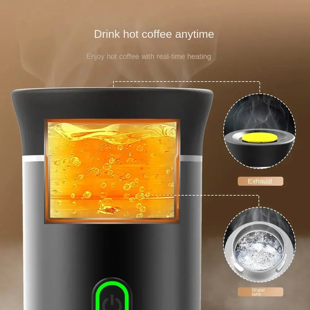 Portable 3-in-1 Electric Espresso Coffee Maker for Travel by All Mart Bristol Ltd