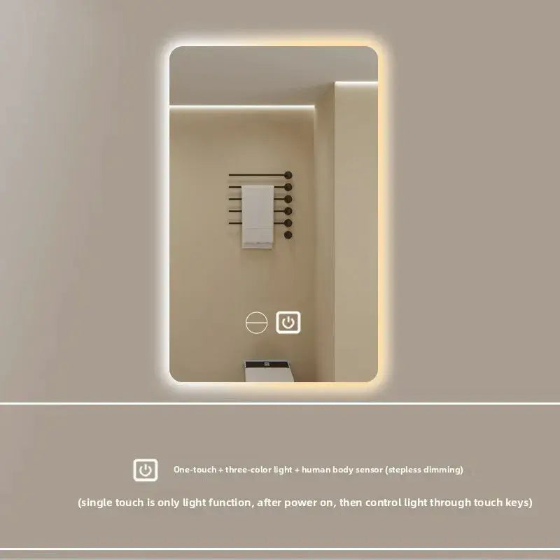 New Smart Mirror Wall Hanging LED High Definition Induction Anti-fog Bathroom Mirror Touch Screen 23.5 * 15.5 Inches Vanity by All Mart Bristol Ltd