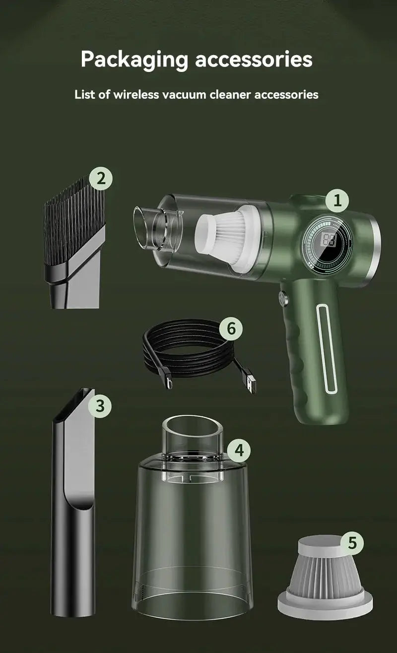 9800000pa Wireless Automobile Handheld Vacuum Cleaner Wet Dry Dual-use High Power Electric Appliance Cleaner Car Home New 2026 by All Mart Bristol Ltd