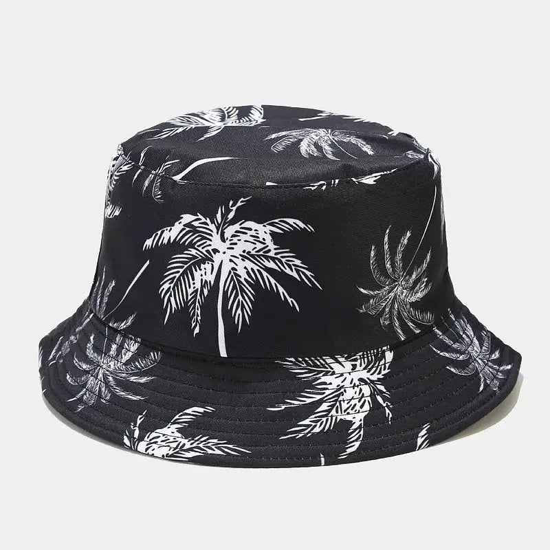 2024 Spring/Summer Suns-Protect Hat Bob Men’s Fashion Coco Print Bucket Hat Unisex Fisherman Hat Women’s Leisure Basin Cap by All Mart Bristol Ltd