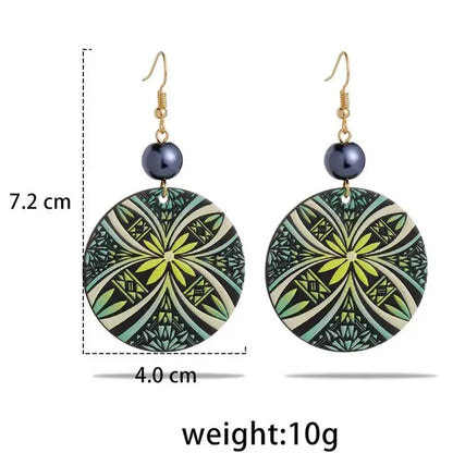 Hawaiian Acrylic Australia Designer Earrings Earring Accessories African Polynesian Jewelry Earring Women's Earrings for Women by All Mart Bristol Ltd