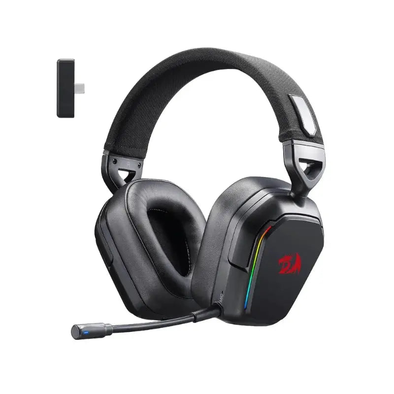 Redragon H868 3-Mode Wireless RGB Gaming Headset 7.1 Surround Sound 40 mm Drivers Noise-canceling Microphone Over-Ear Headphones by All Mart Bristol Ltd