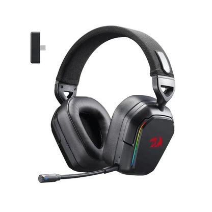 Redragon H868 3-Mode Wireless RGB Gaming Headset 7.1 Surround Sound 40 mm Drivers Noise-canceling Microphone Over-Ear Headphones by All Mart Bristol Ltd