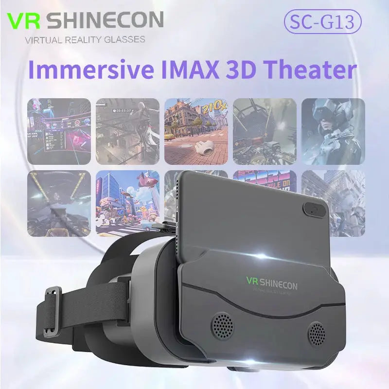 VR Glasses Virtual Reality Headset Viar Devices Helmet 3D Lenses Smart Goggles For Smartphones Phone Mobile Gogle Game Accessory by All Mart Bristol Ltd