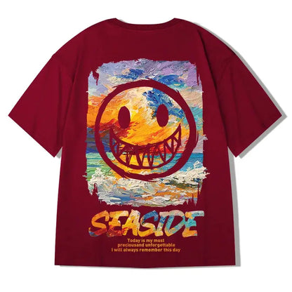 HMZ 2024 T Shirt Streetwear Men Oversized Hip Hop T-Shirt Print Harajuku Tshirt Summer Short Sleeve Cotton Loose Tops Tees Men by All Mart Bristol Ltd