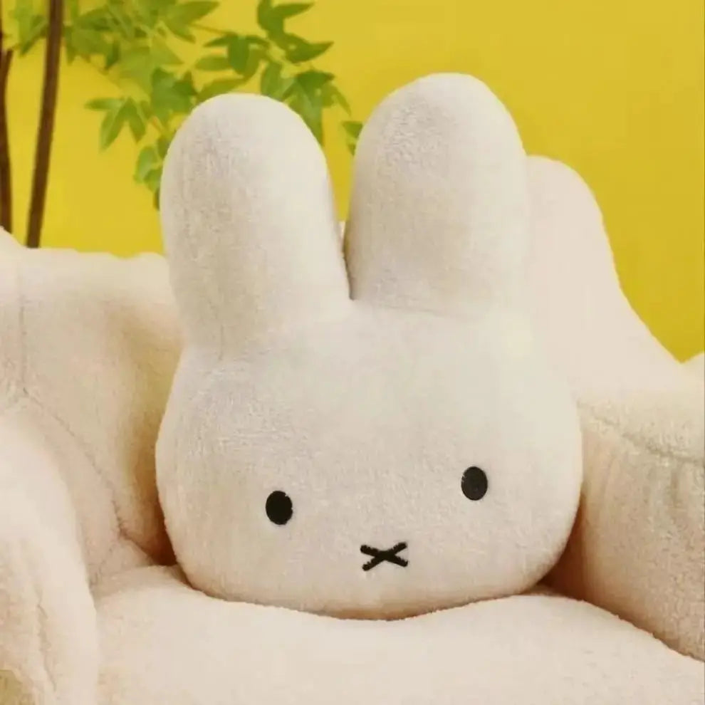Miffy Black eyes Cute Doll Plush Toy Kawaii Bed Pillow soft comfortable Sofa Cushion Pillow Gift toys for Girl and Boy by All Mart Bristol Ltd