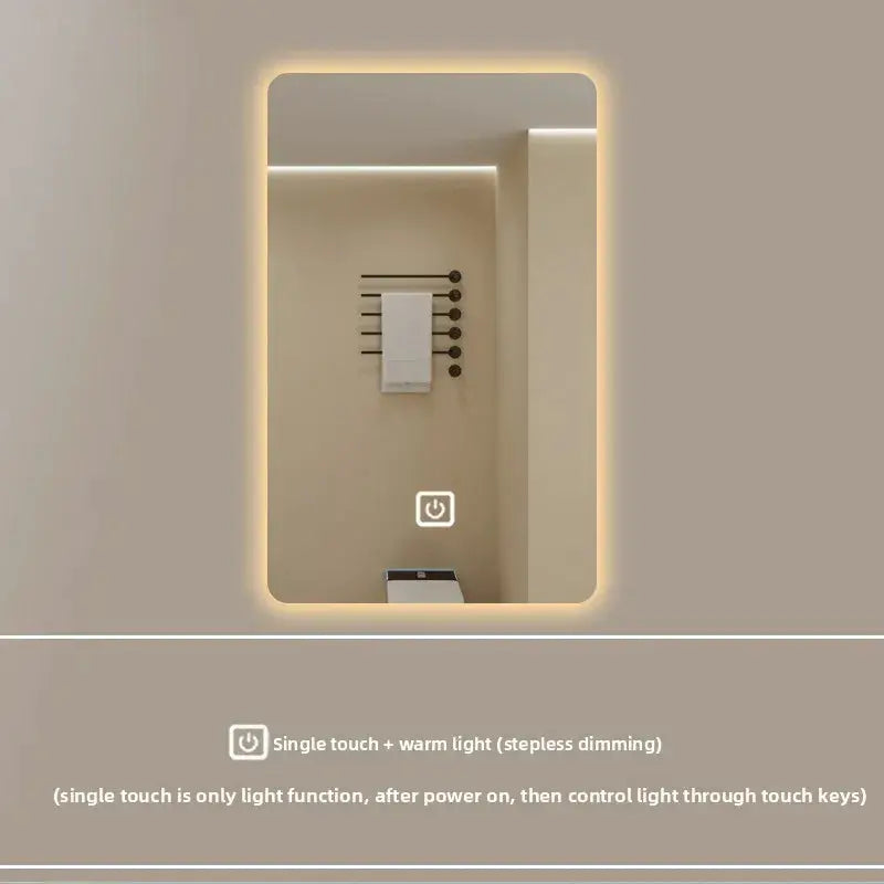 New Smart Mirror Wall Hanging LED High Definition Induction Anti-fog Bathroom Mirror Touch Screen 23.5 * 15.5 Inches Vanity by All Mart Bristol Ltd