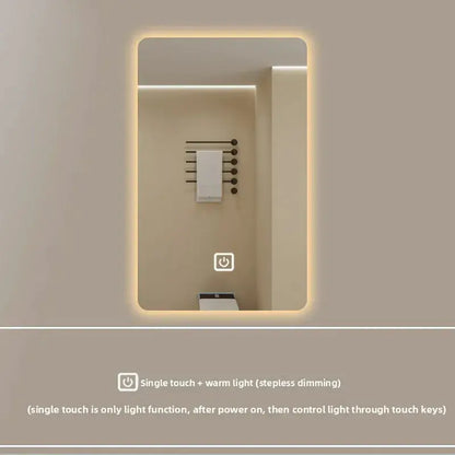 New Smart Mirror Wall Hanging LED High Definition Induction Anti-fog Bathroom Mirror Touch Screen 23.5 * 15.5 Inches Vanity by All Mart Bristol Ltd