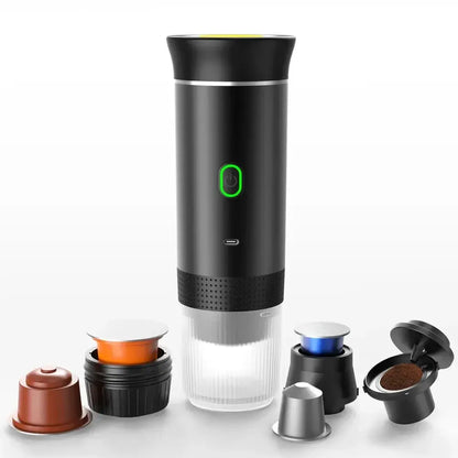 Portable 3-in-1 Electric Espresso Coffee Maker for Travel by All Mart Bristol Ltd