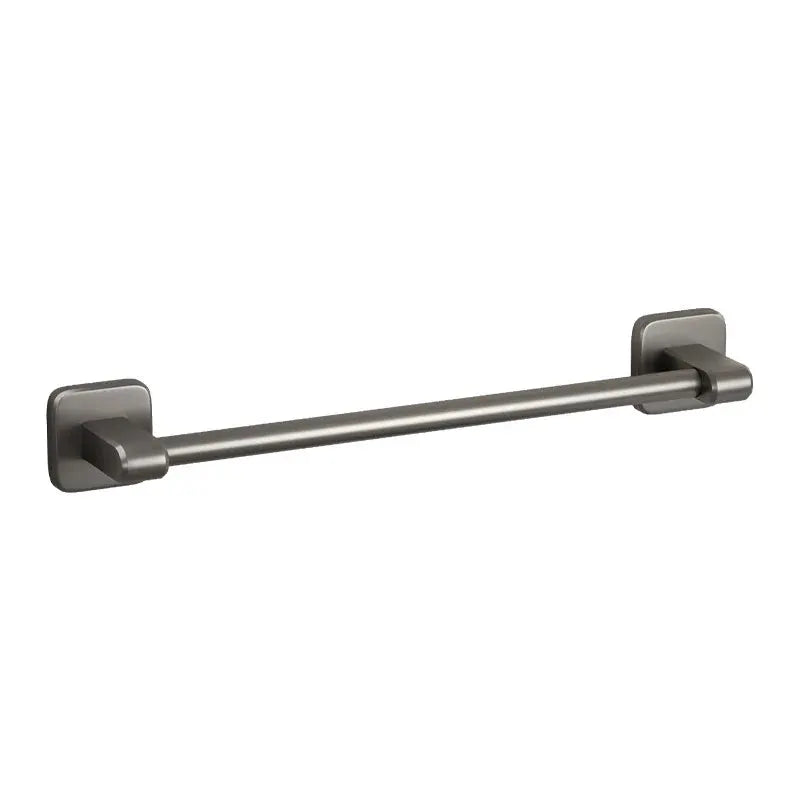 Bathroom Towel Holder Without Drilling Bathroom Black Towel Rack Towel Bar Self-Adhesive Bathroom Towel Rack Towel Rail by All Mart Bristol Ltd