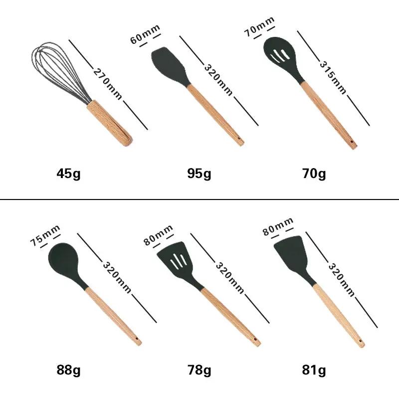 Silicone Kitchen Utensils Set by Cashymart