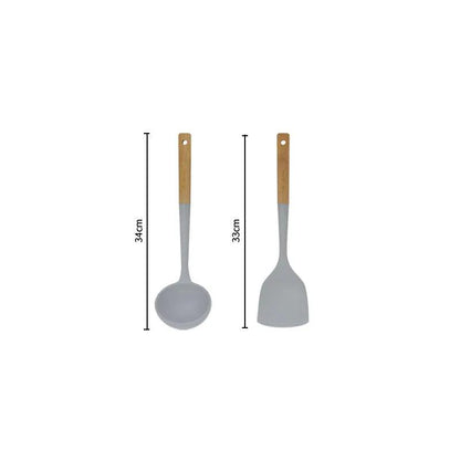 Silicone Kitchen Utensils Set by Cashymart