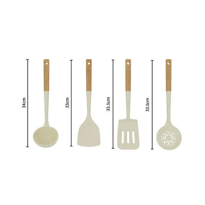 Silicone Kitchen Utensils Set by Cashymart