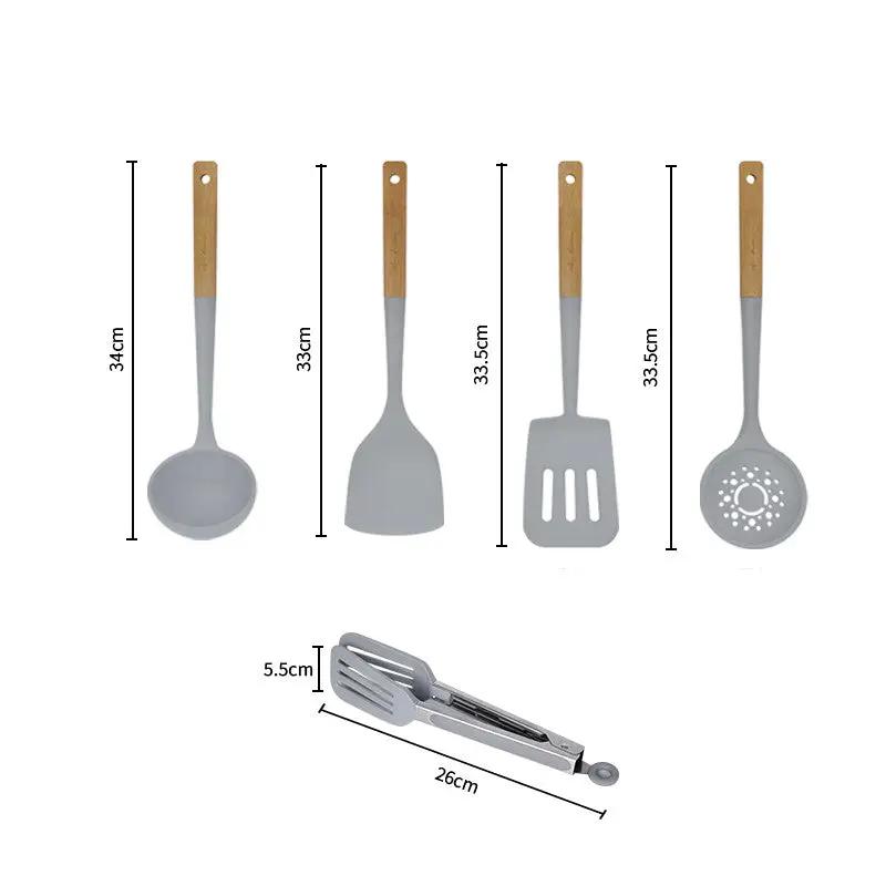 Silicone Kitchen Utensils Set by Cashymart