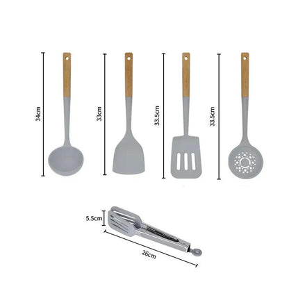 Silicone Kitchen Utensils Set by Cashymart