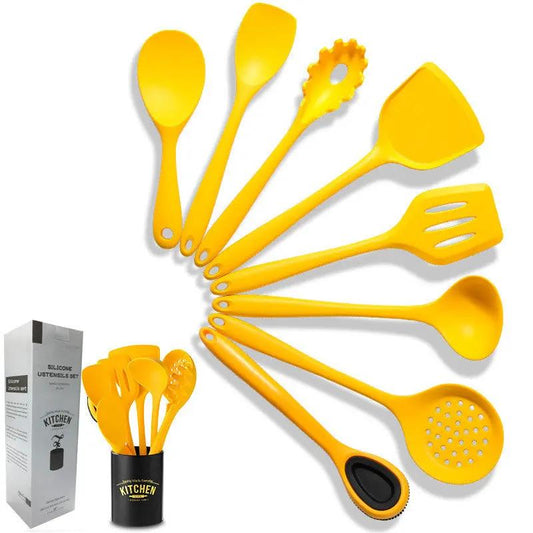 Silicone and Nylon Nonstick Kitchen Utensil Set by Cashymart