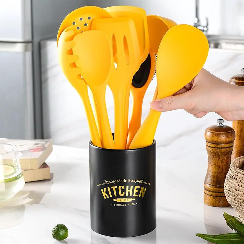 Silicone and Nylon Nonstick Kitchen Utensil Set by Cashymart
