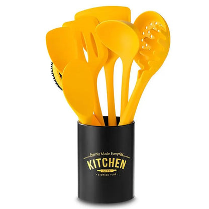 Silicone and Nylon Nonstick Kitchen Utensil Set by Cashymart