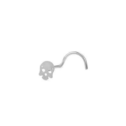 Skull Nose Stud by Darkstorm