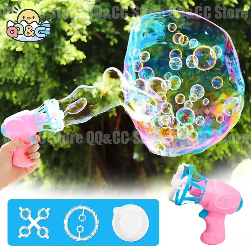Soap Bubbles Bubble Gun Blowing Machine For Kids Play by Cashymart