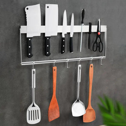 Stainless Steel Knife Organizer Rack for a Tidy Kitchen by Cashymart