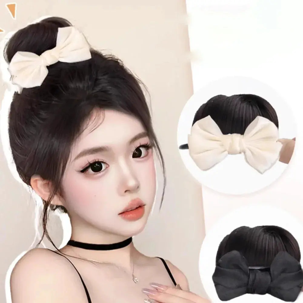 Synthetic Flower Bud Hair Volume Wig Clips by Cashymart