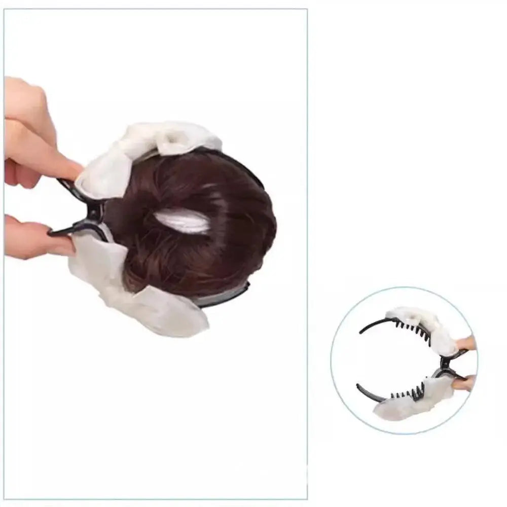 Synthetic Flower Bud Hair Volume Wig Clips by Cashymart