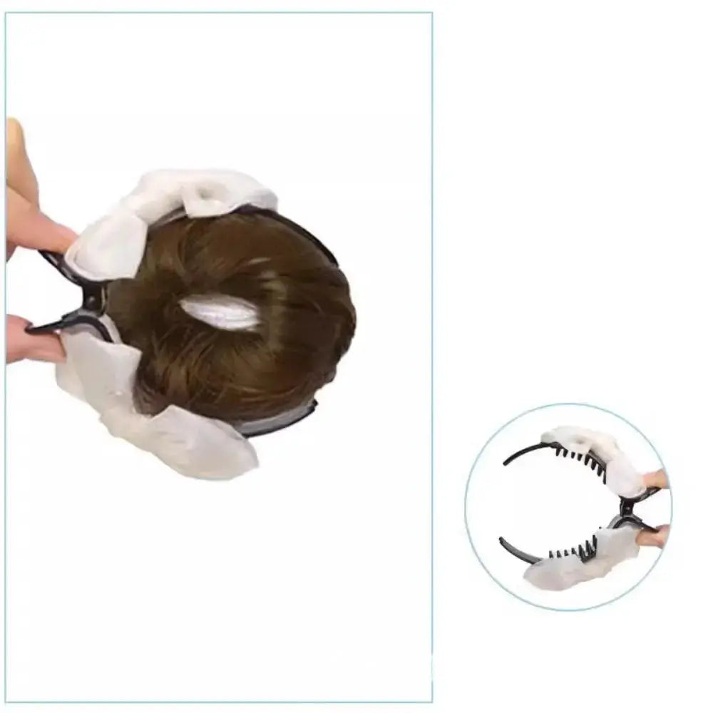Synthetic Flower Bud Hair Volume Wig Clips by Cashymart
