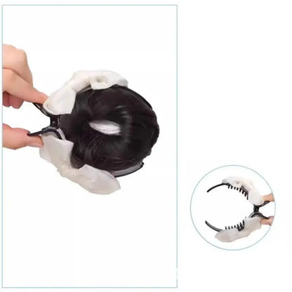 Synthetic Flower Bud Hair Volume Wig Clips by Cashymart