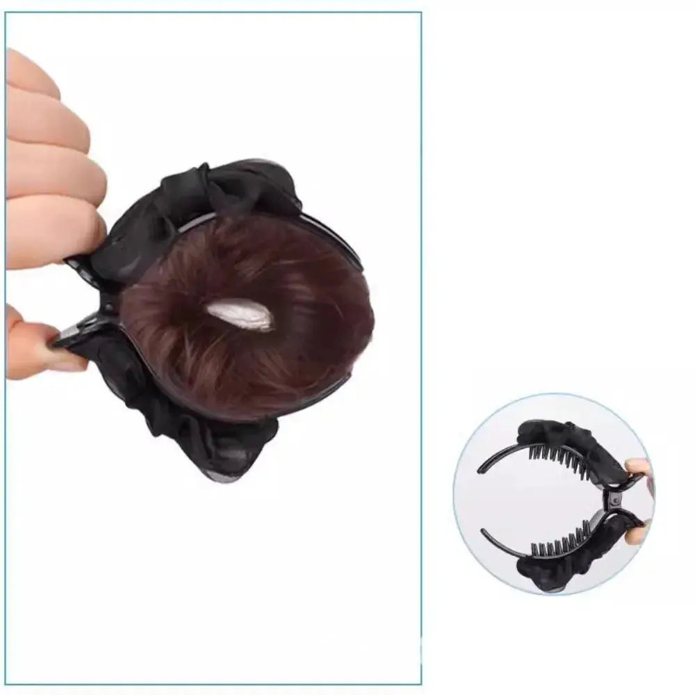 Synthetic Flower Bud Hair Volume Wig Clips by Cashymart