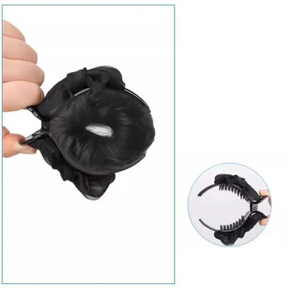 Synthetic Flower Bud Hair Volume Wig Clips by Cashymart