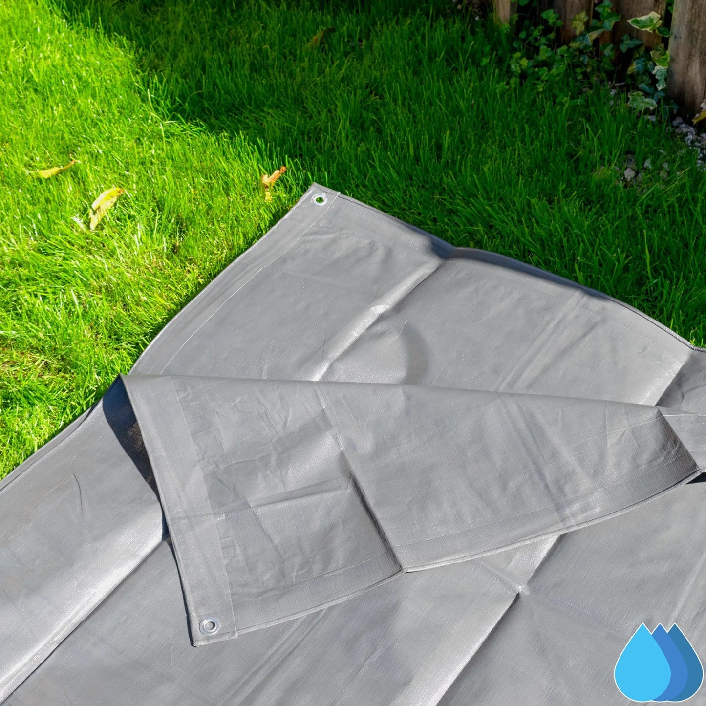 1m x 1m Grey Tarpaulins, L-Grade 200 GSM by Costwise