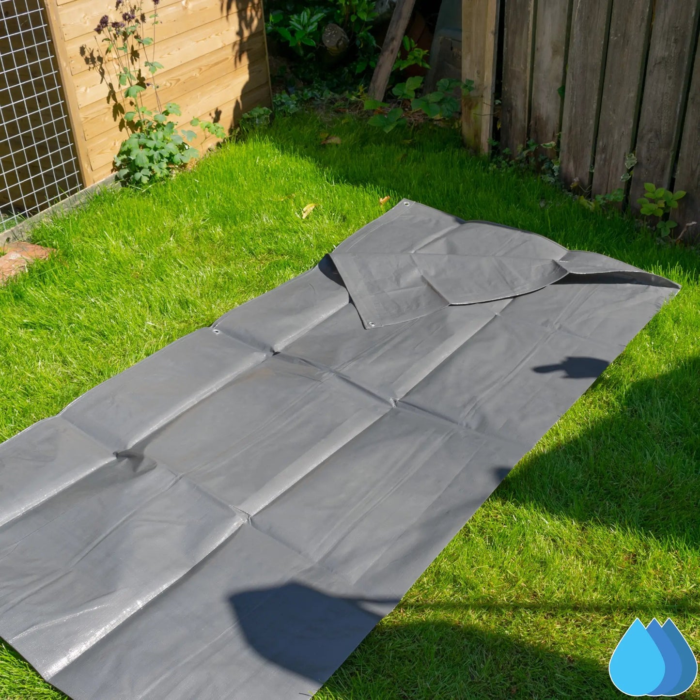 1m x 1m Grey Tarpaulins, L-Grade 200 GSM by Costwise