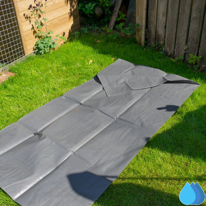 1m x 1m Grey Tarpaulins, L-Grade 200 GSM by Costwise