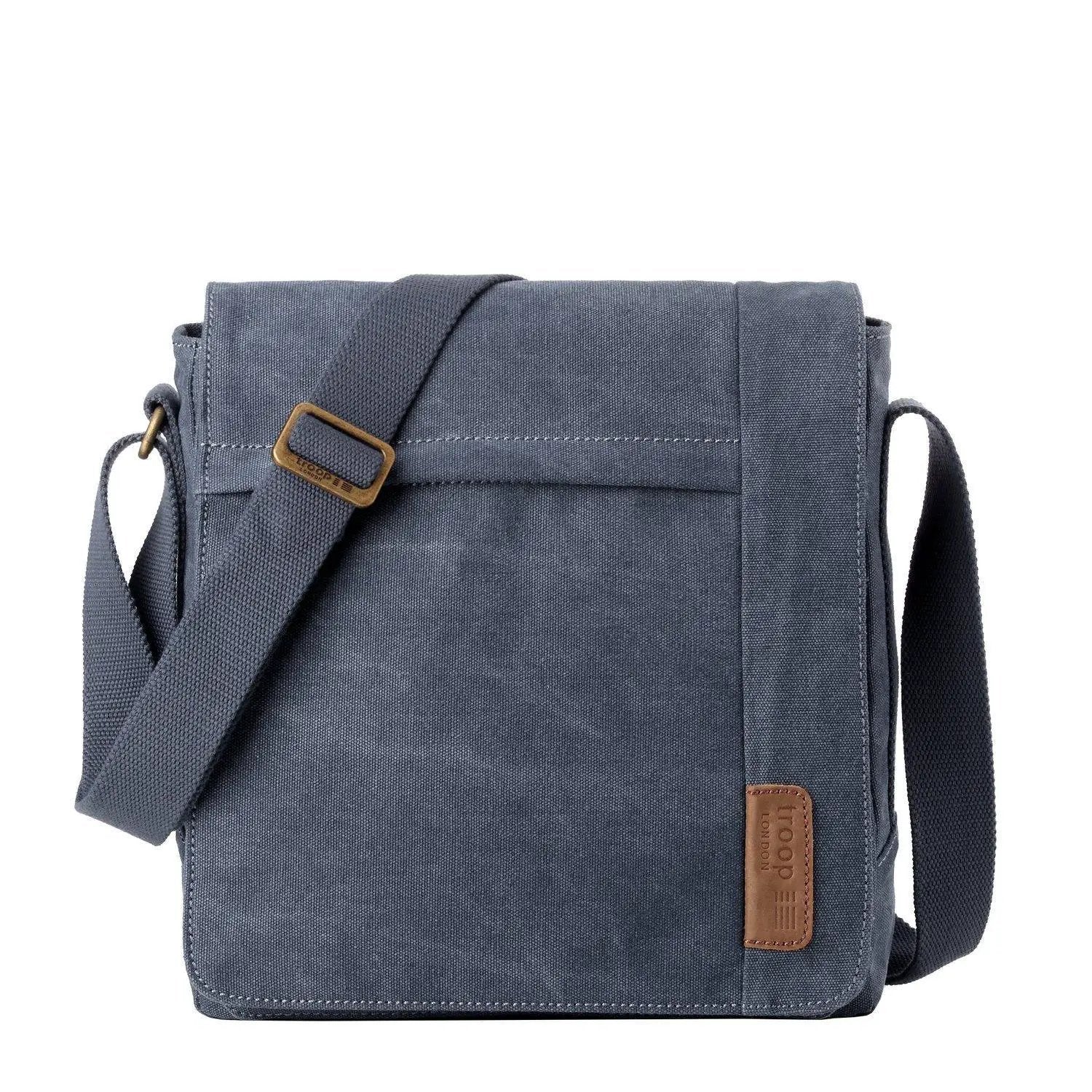 Large Canvas Flap Across Body Bag | TRP0219 by Troop London