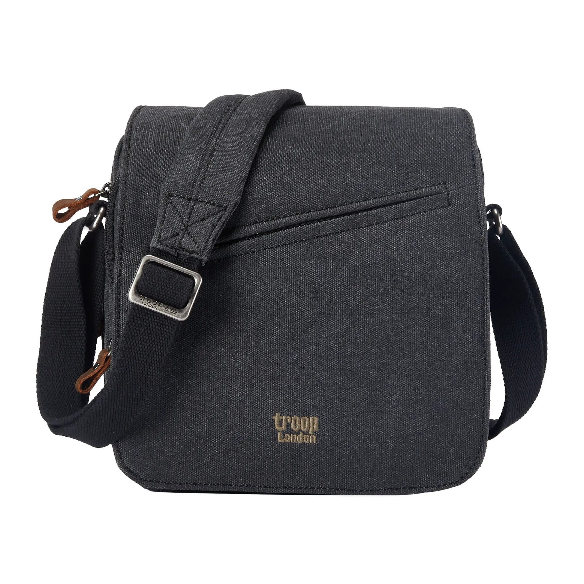 Canvas Flap Across Body Bag with Shoulder Pad | TRP0238 by Troop London
