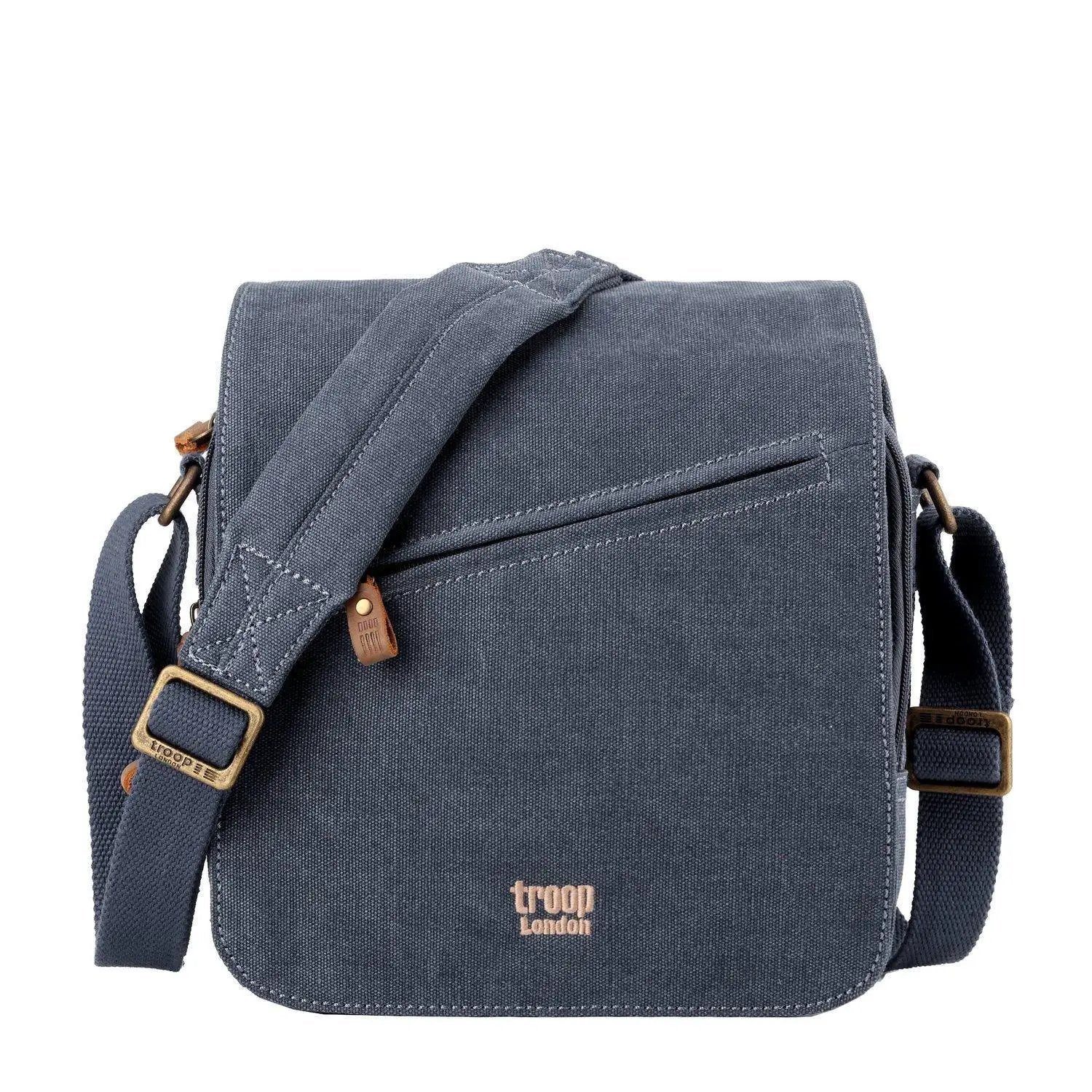 Canvas Flap Across Body Bag with Shoulder Pad | TRP0238 by Troop London