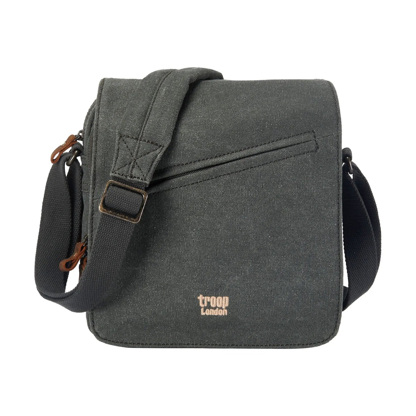 Canvas Flap Across Body Bag with Shoulder Pad | TRP0238 by Troop London